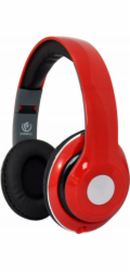 Rebeltec Stereo sluchátka s mikrofonem, 4pinový mini jack AUDIOFEEL2, červená