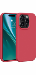 Silikonové TPU pouzdro Etteri pro iPhone 15 Pro raspberry