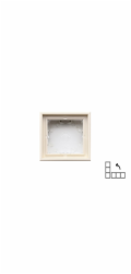 Montážní rámeček LIREGUS MODERN, matná písková barva.