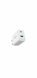 Adaptér Sponge C3 65W GaN, USB-C/USB-A, bílý