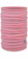 Buff Merino Lightweight Jr Solid Dětský nákrčník z merino vlny Růžový