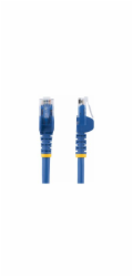 Startech 50cm CAT6 Ethernet Cable, 10 Gigabit Snagless RJ45 650MHz 100W PoE Patch Cord, CAT 6 10GbE UTP Network Cable w/Strain Relief, Blue, Wiring is UL Certified/TIA - Category 6 - 24AWG (N6PATC50CM