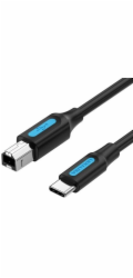 Kabel pro tiskárnu USB 2.0 typ C samec na B samec 1 m