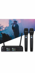 DNA Professional XMIC 2 - bezdrátová dvojitá sada: 2 ruční mikrofony + přijímač (518–542 MHz)