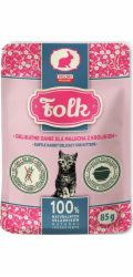 FOLK Kitten Subtle rabbit delicacy - mokré krmivo pro kočky - 85g