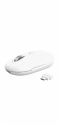 Trust Seron Slim/Kancelářská/Optická/3 200 DPI/USB+BT/Bílá