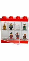Room Copenhagen Vitrína na 8 minifigurek LEGO červená (červená/průhledná)