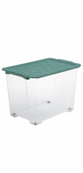 Úložný box s kolečky Rotho, 65 l, 583 x 392 x 410 mm