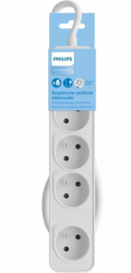 Philips Napájecí lišta 4 zásuvky 1,5m bílá