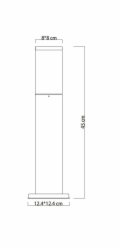 Svítidlo Domoletti CORTE DH3430-450, 15W, E27, IP44