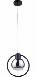 Sigma Minimalistická černá závěsná lampa Linda (31893)