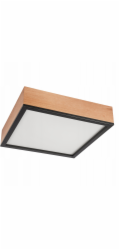 Lamkur Stropní svítidlo Oak Square 48826 4x15W E27 dub/černá