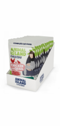 ANIMAL ISLAND Chicken with quail Fillets in broth - mokré krmivo pro kočky - 12x85g