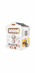 BusyKids Activity board Domeček pastelově bílý