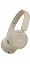 JVC HA-S59W Sluchátka s mikrofonem Kabelový a bezdrátový Přes hlavu Hudba / volný čas USB typu C Bluetooth Béžová