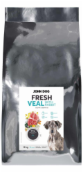 JOHN DOG Fresh Junior Medium and large breeds Veal with rabbit - suché krmivo pro psy - 12kg