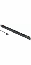 Qoltec PDU napájecí lišta pro RACK | 16A | 16xSCHUKO | Vertikální | 1,8 m