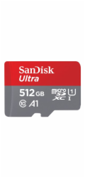 SanDisk Ultra - Paměťová karta flash (adaptér microSDXC na SD zahrnuto) - 512 GB - A1 / UHS Class 1 / Class10 - microSDXC UHS-I