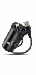 everActive Autonabíječka CC-25C 2XUSB 12W + kabel USB-C