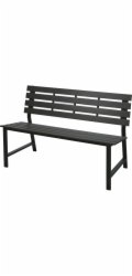 Zahradní lavice 125 cm dřevoplast KO-FA6110000