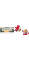 Redragon Redragon K606 Lakshmi Red spínací klávesnice (K606-OG&GY&BK) + Bullet Keycaps A113 F (A113 F)