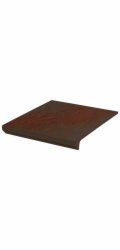 PARADYZ Klinkerové schodové dlaždice Cloud Brown, 30 x 33 cm