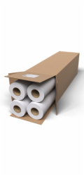 HP Universal Bond Paper MULTIPACK, 106 microns (4.2 mil) • 80 g/m2 (21 lbs) • 610 mm x 45.7 m , 4x Q1396A - 4 role