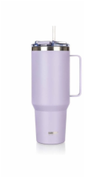 BANQUET Termohrnek Steel 1200ml s uchem a brčkem Twain Lila