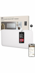 Mill Neviditelný chytrý WiFi ohřívač | PA1000WIFI4 | Panelový ohřívač | 1000 W | Vhodné pro místnosti do 12–16 m2 | Bílá | IPX4