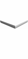 Basic Držák sprchového závěsu k montáži na zeď a strop 900 x 900 x 500