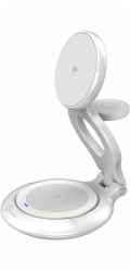 j5create JUPW3415-N Mobilní nabíječka Chytré hodinky, sluchátka, smartphone Bílá Bezdrátové nabíjení přes USB Rychlé nabíjení Interní