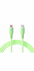 Akyga Kabel USB-C / Lightning 1m AK-USB-73 30W, Green Silicone