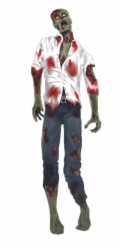 Halloween 2D dekorace zombie doktor, 150 cm