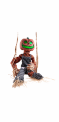 Halloween strašák dýně, 90 cm