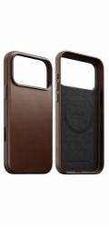 Nomad Traditional Leather Case - kožené pouzdro kompatibilní s MagSafe pro iPhone 17 Pro (hnědé)