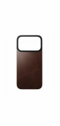 Nomad Magnetic Leather Back - Magnetický kryt pro iPhone 17 Pro, kompatibilní s MagSafe, kůže Horween (rustikálně hnědá)