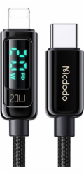 Mcdodo CA-8810 USB-C to Lightning cable, 36W, 1.2m (black)