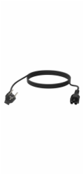 Vision - Elektrický kabel - IEC 60320 C5 do power CEE 7/7 (Z) - 250 V - 16 A - 3 m - licna - černá