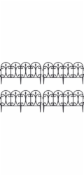 ProGarden Zahradní plot Palisade 60x30 cm 4 ks univerzální