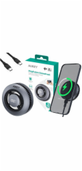 AUKEY Bezdrátová nabíječka LC-G10 MagSafe Qi2 15W s chlazením a USB-C