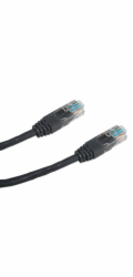 DATACOM Patch kabel UTP CAT5E 0,5m černý