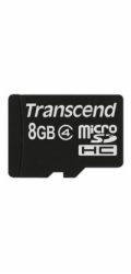 TRANSCEND MicroSDHC karta 8GB Class 4, bez adaptéru