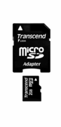 TRANSCEND MicroSD karta 2GB + adaptér