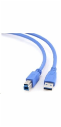 GEMBIRD Kabel USB 3.0 A-B propojovací 1,8m (modrý)