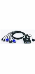 ATEN 2-port KVM USB mini, 1m kabely, DO