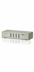 ATEN KVM switch CS-74U USB 4PC audio , včetně kabelů 1.2m