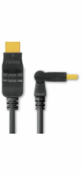 PREMIUMCORD Kabel HDMI A - HDMI A M/M 2m, otočné zlacené konektory