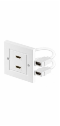 PREMIUMCORD Zásuvka HDMI zásuvka v panelu 2x HDMI A - HDMI A Female/Female