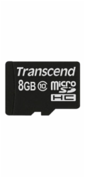 TRANSCEND MicroSDHC karta 8GB Class 10 8GB, bez adaptéru
