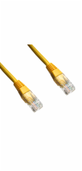 DATACOM patch cord UTP cat5e 0,25M žlutý